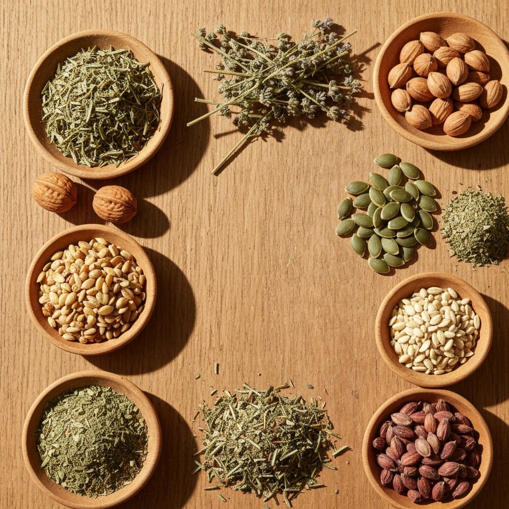 Arrangement of natural organic ingredients and supplements